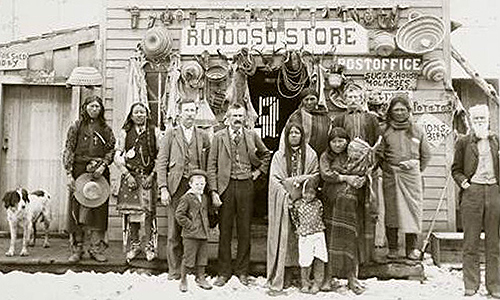 The Ruidoso, NM, Post Office, circa 1900.