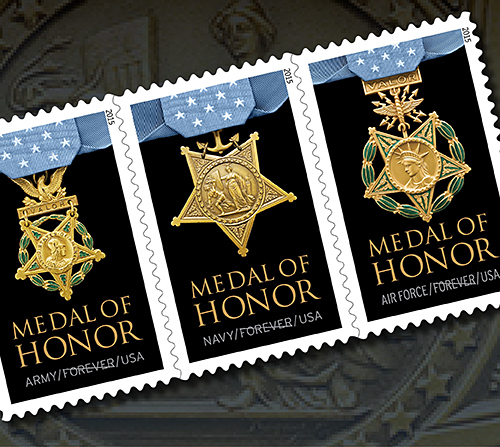 The Vietnam War Medal of Honor stamps