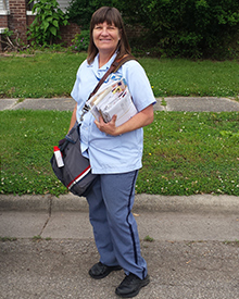 Clinton, IN, Letter Carrier Jeanette Wyres