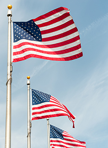 The Postal Service has guidelines for the display and maintenance of U.S. flags.