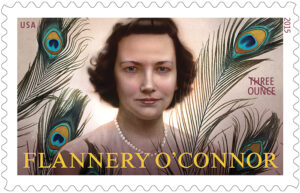 The Flannery O'Connor 3-ounce stamp, to be issued June 5