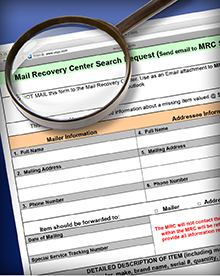 New software makes it easier to search for items at the Mail Recovery Center in Atlanta.