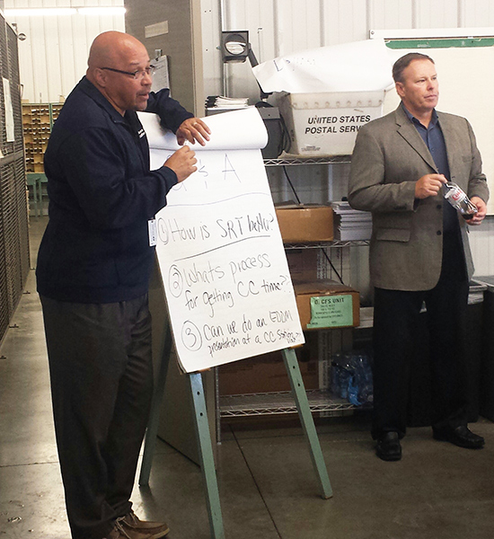 Northland District Manager Tony Williams speaks at a recent Customer Connect training seminar.