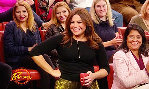 Rachael Ray addresses viewers during her TV show’s Nov. 24 edition.