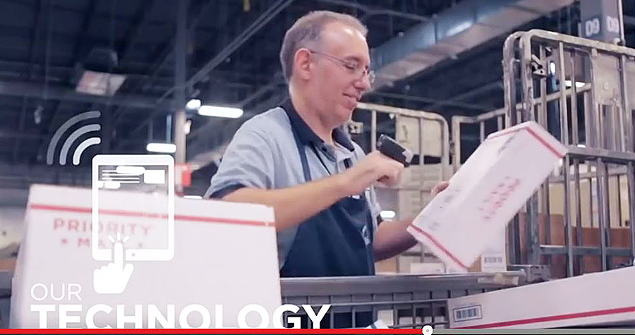 A new Postal Service video shows how employees help keep packages moving throughout the busy holiday shipping season.
