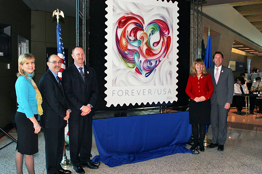 Quilled Paper Stamp dedication