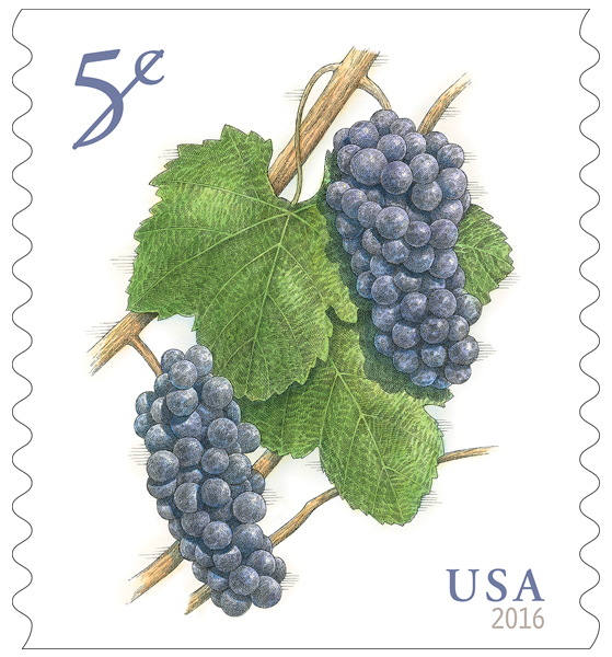The Grapes stamp