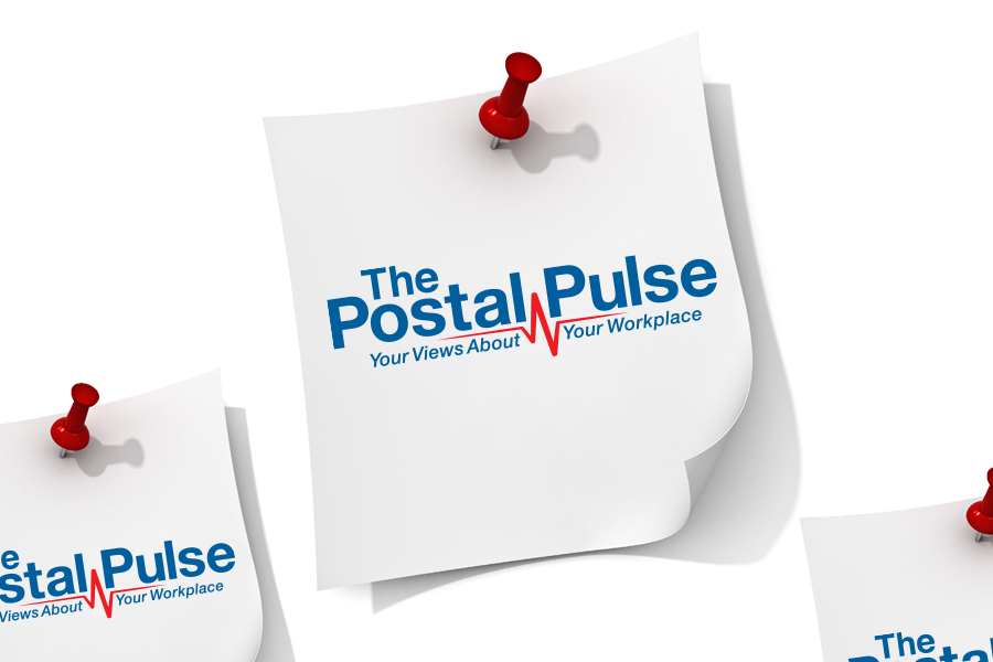 The Postal Pulse logo on piece of paper.