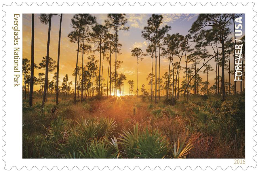 The Everglades National Park stamp