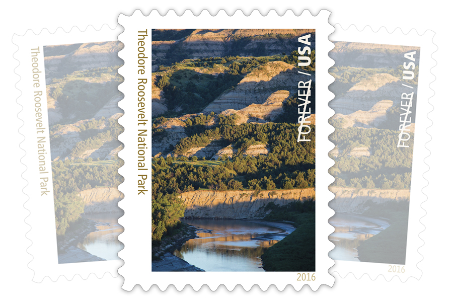 The Theodore Roosevelt National Park stamp