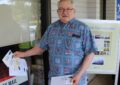 Longtime Honolulu stamp collector Ed Lapsley flew to Maui for the dedication of the Haleakala National Park stamp.