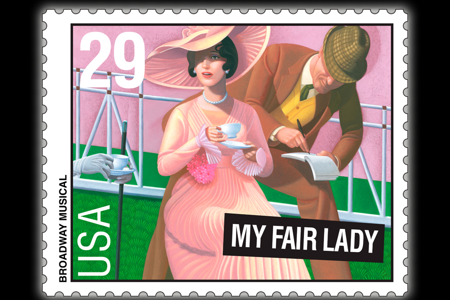 The 29-cent “My Fair Lady” stamp was issued in 1993.