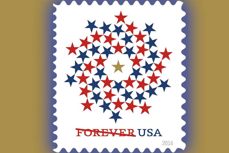 The Patriotic Spiral stamp