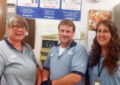 Laytonville, CA, retail associates embracing #PostalProud include, from left, Marcy Wright, Anthony Armanini and Charlene Norred.