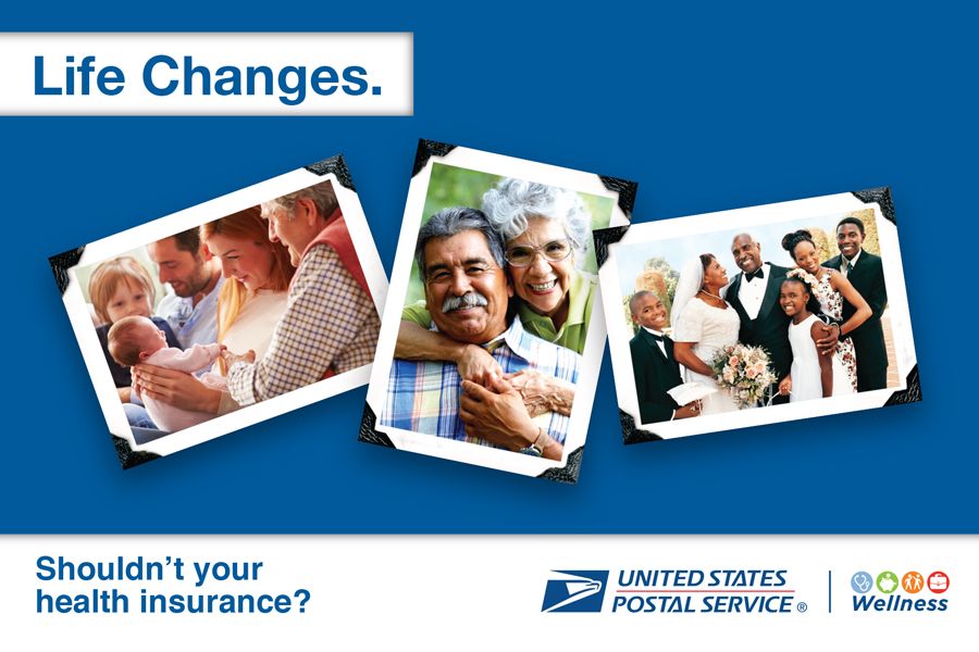 USPS has mailed employees a postcard with information about benefits changes.