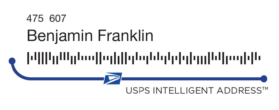 A sample USPS Intelligent Address