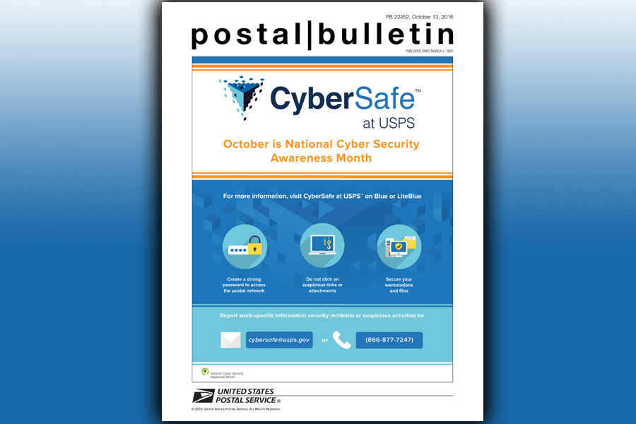 The Oct. 13 Postal Bulletin cover