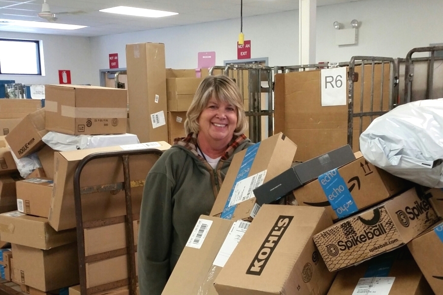 Mary Hitchcock, a Williamston, MI, rural carrier, is helping USPS deliver an estimated 750 million packages this holiday season.