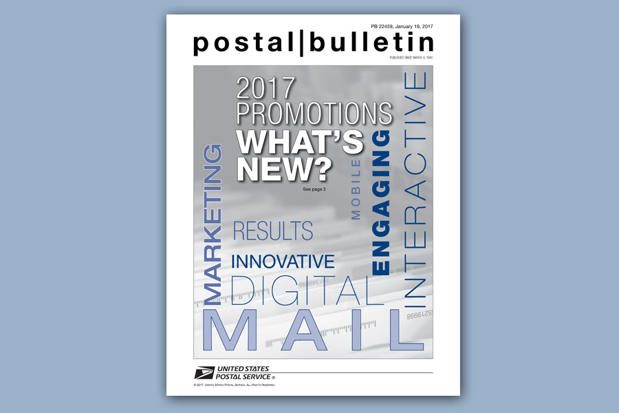 Jan. 19 Postal Bulletin cover