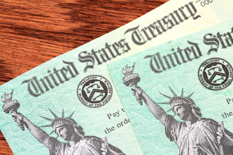 Photo of U.S. Treasury check