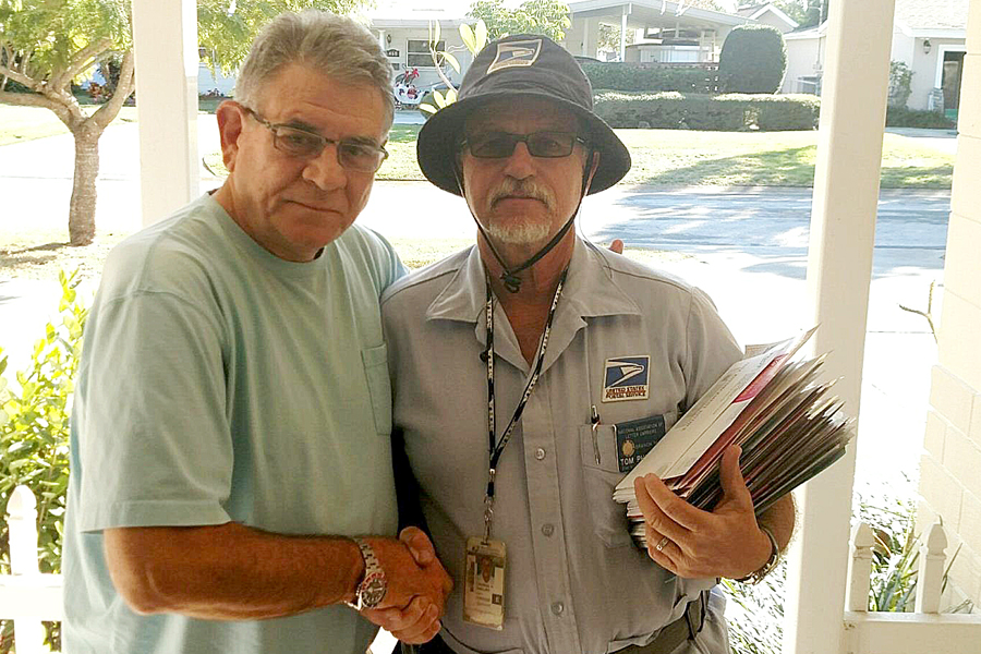 Happy Rideout with St. Petersburg, FL, Letter Carrier Thomas Phillips