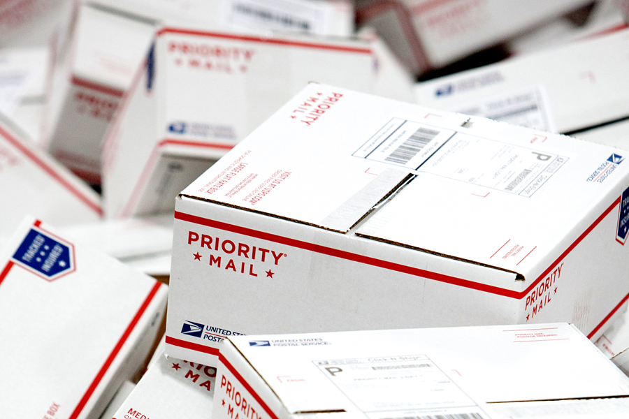 Photo of Priority Mail boxes