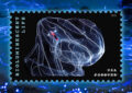 Stamp depicting a jellyfish