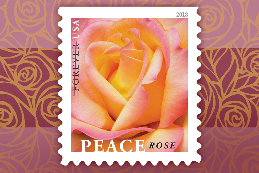 The Peace Rose stamp