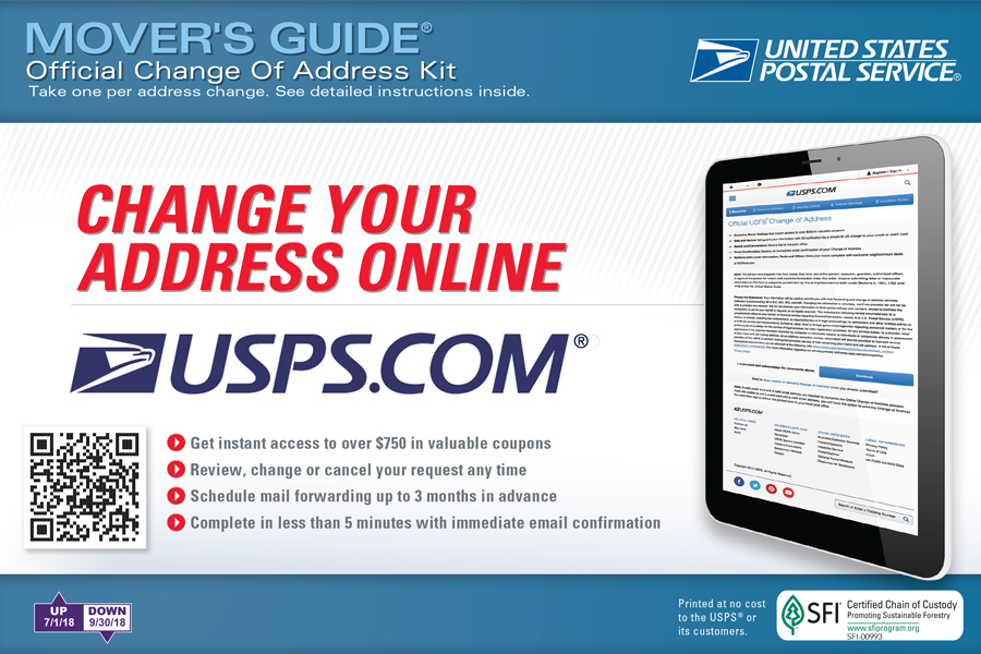 USPS Mover's Guide cover