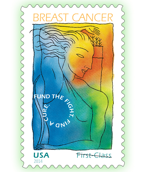 The Breast Cancer Research semipostal stamp