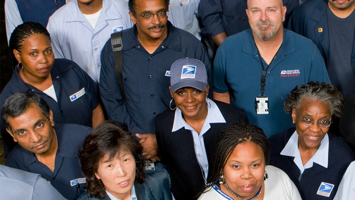 A group of Postal Service employees