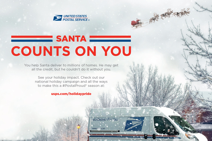 “Santa Counts on You" mailer