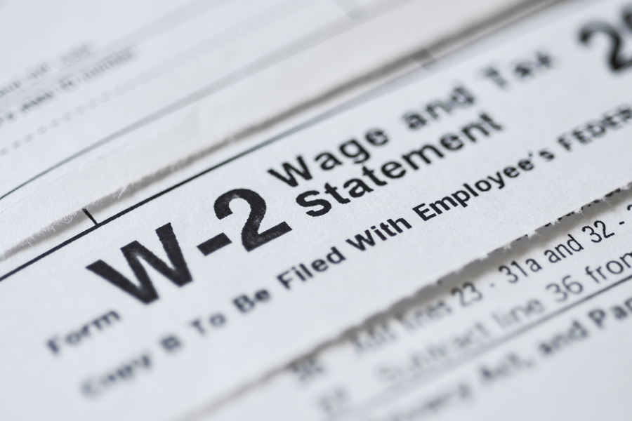 W-2 and 1095-C federal forms