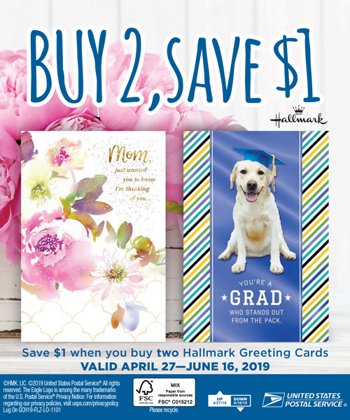 Image of greet cards sold by the Postal Service