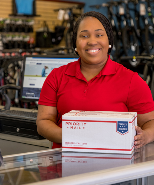 The Postal Service offers a range of products and services for small businesses.
