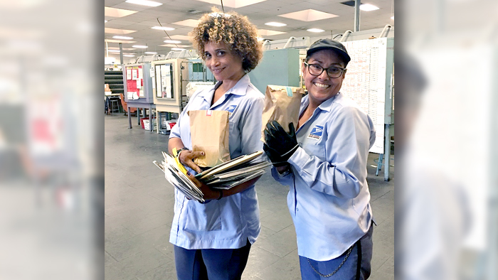 USPS letter carriers promote the Sierra Coastal Districts wellness program