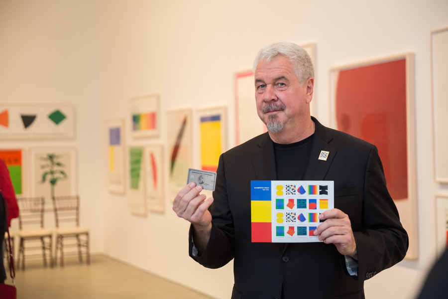 Jack Shear with Ellsworth Kelly stamps