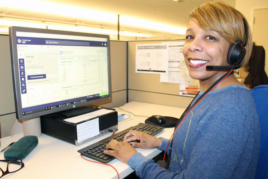 Tanisha Coleman, a Troy, MI, customer care agent.