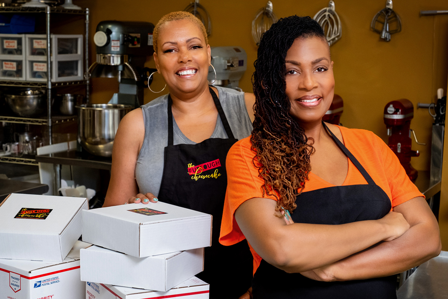 Nikki Howard, right, and Jaqi Wright, the owners of Furlough Cheesecake.