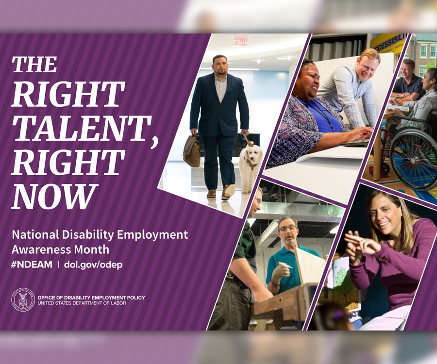 National Disability Employment Awareness Month poster